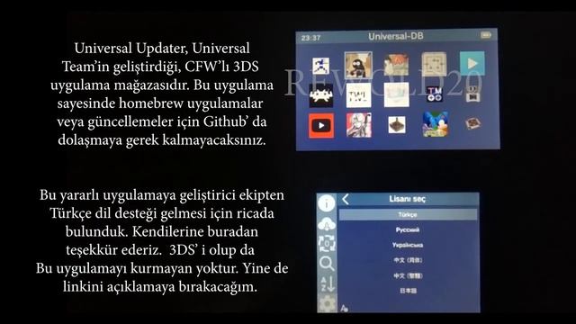Kısa Kısa Nintendo 3DS Çevirileri: Menü- Universal Updater- TWLMenu++ - nds-bootstrap смотреть онлайн