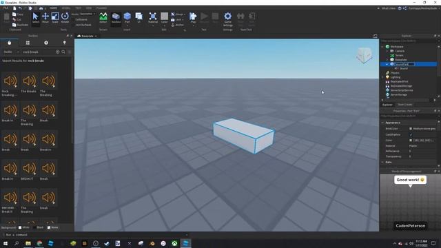 How to Make a Part Play Audio in Roblox Studio смотреть онлайн