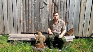 Резьба бензопилой. Царевна-лягушка.-) Опять под заказ.-)