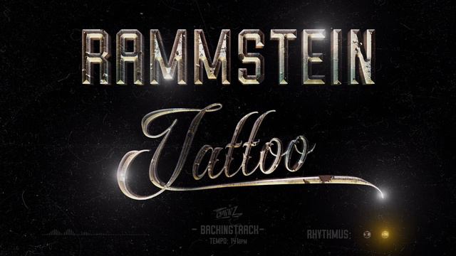TATTOO - RAMMSTEIN {Instrumental Cover Without Guitar Tracks - Playalong - Jamtrack}