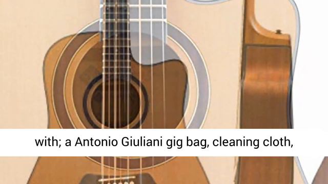 Antonio Giuliani Acoustic Mahogany Guitar Bundle (DN-1) - Dreadnought Guitar with Case - Overview смотреть онлайн