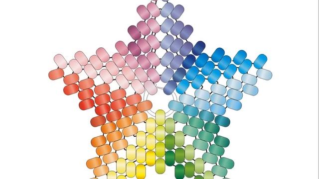 Мозаичный Пятиугольник с Ндебельскими Гранями. Бисерный мульт. смотреть онлайн