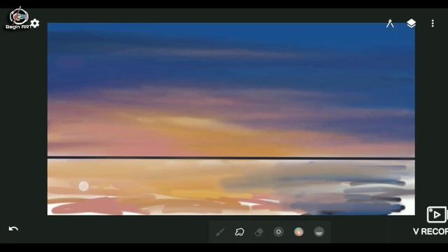 Relaxing Beautiful landscape Digital Painting | Infinite Painter Tutorial | mobile phone art | смотреть онлайн