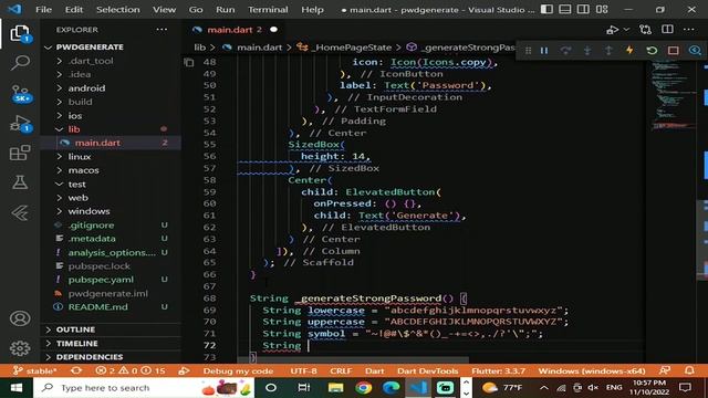 Random Password Generator Application With Flutter. Learn Flutter App Development Courses. смотреть онлайн
