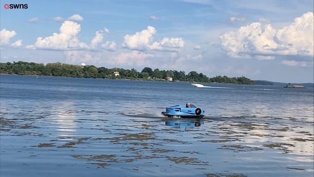 New Ferrari-style hovercraft claims to be quietest on the market | SWNS смотреть онлайн