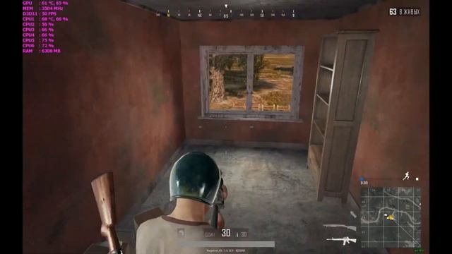 Тест в PUBG(от 22.02.18) AMD FX-6100 3.3 GHz , PALIT GTX 1050TI RAM: 8 GB Kingston смотреть онлайн