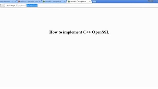 How to use OpenSSL in C++ смотреть онлайн