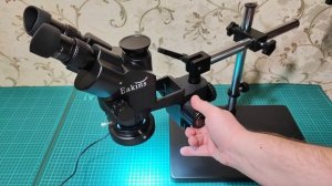 Тринокулярный стереомикроскоп Eakins 3,5Х-90Х (краткий обзор, общие впечатления).