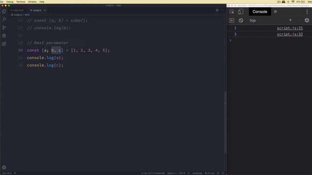JAVASCRIPT LANJUTAN | 6.1 Destructuring Assignment смотреть онлайн