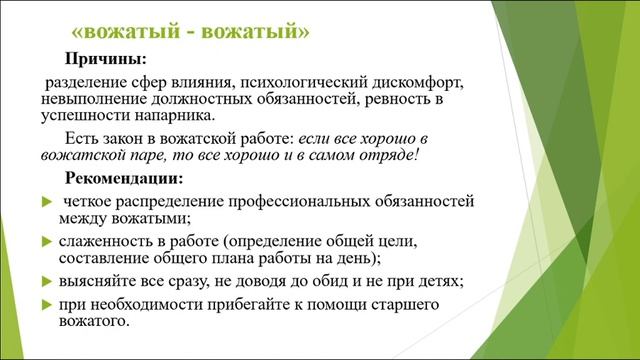 Мордвинова Елена. Основы конфликтологии и конфликты в ДОЛ.Приемы и способы урегулирования конфликто смотреть онлайн