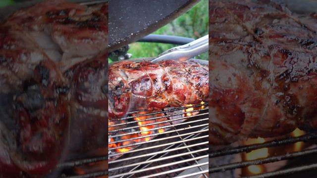 Копченая баранья нога на гриле смотреть онлайн