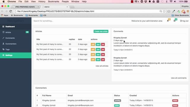 Bootstrap 3 Tutorials [COMPLETE] - Building a blog admin video tut for beginners # 26 смотреть онлайн