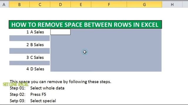 HOW TO REMOVE SPACE BETWEEN ROWS IN EXCEL смотреть онлайн