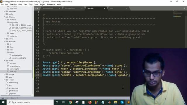 Update Data Using Jquery Ajax PHP And Mysql with laravel 7 смотреть онлайн
