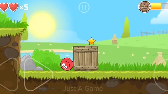 Красный Шарик 4 Зеленые холмы уровень 1-4 Red Ball 4 Green hills Level 1-4 Just A Game смотреть онлайн