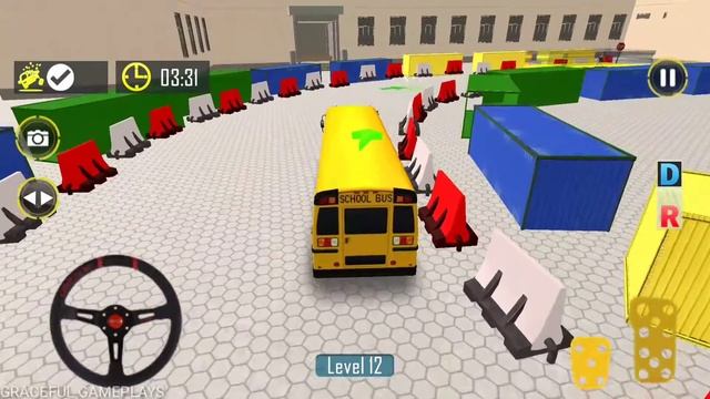 School Bus Driving Simulator 3D #8- New Bus Parking Game 2020 - Android GamePlay смотреть онлайн