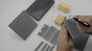 Рифленый штамп со сменными символами GRM DIY ribtype stamp для мягкого инвентаря, ткани