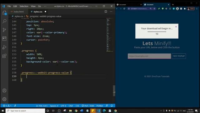 Build A Popup With Countdown Timer In Javascript | JS Project 5 0F 10 смотреть онлайн