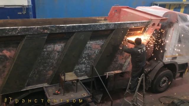 Мерседес Актрос самосвал - наращивание бортов кузова самосвального смотреть онлайн
