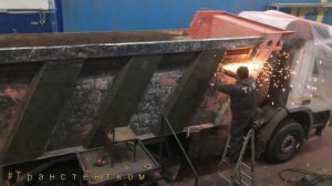 Мерседес Актрос самосвал - наращивание бортов кузова самосвального