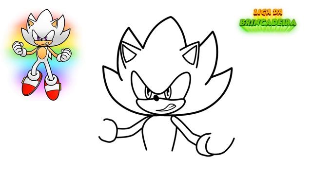 Como DESENHAR O HYPER SONIC - Como DIBUJAR A HYPER SONIC - How To DRAW HYPER SONIC