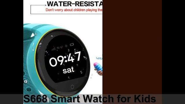 S668 Kids Smart Watch Phone Waterproof Support SOS GPS Positioning SIM Card смотреть онлайн