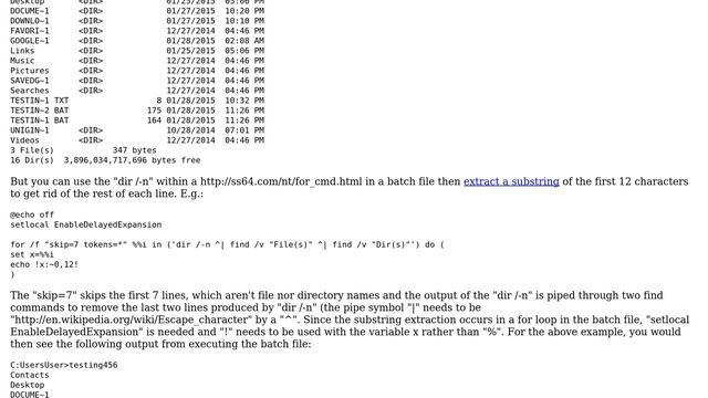 Windows command line dir command: to display only the file name, in 8.3 format? (4 Solutions!!) смотреть онлайн
