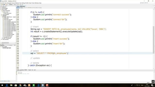 Java + MySQL Management CRUD Example (Insert, Update, Delete, Select) смотреть онлайн
