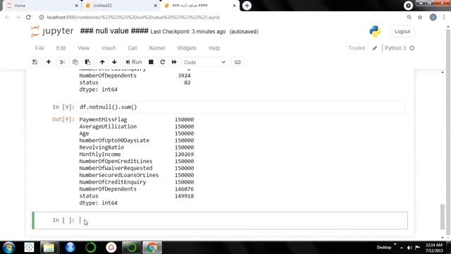 Tutorial 1- python null value смотреть онлайн