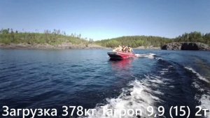 Zvezda 420 КАТАМАРАН + Tarpon 9,9 (15) Замеры скорости