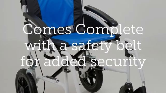 The Excel G logic Transit Lightweight Wheelchair Blue and White Edition смотреть онлайн
