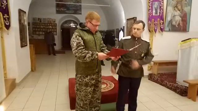 присяга в казаки в Спасском соборе смотреть онлайн