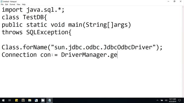 Java Database Connectivity with MS Access using JdbcOdbcDriver Hindi / Urdu смотреть онлайн