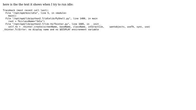Why i can't run idle in python, while i am connected through putty? смотреть онлайн