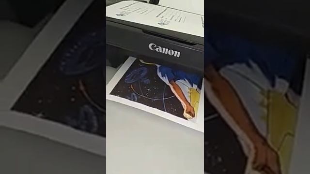 МФУ Canon PIXMA MG2545S цветная печать пример смотреть онлайн