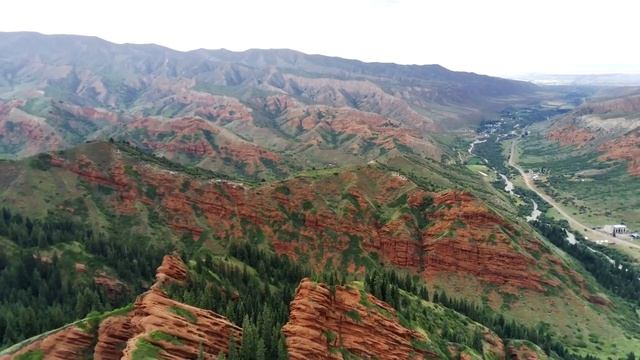 Киргизия, оз.Иссык-Куль, Южное побережье, Джеты-Огузское ущелье (Жети-Өгүз), июль 2022. смотреть онлайн