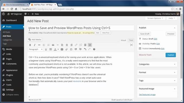 How to Save and Preview WordPress Posts Using CtrlS смотреть онлайн