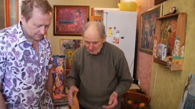 Старый Советский художник Анатолий Богданов критикует картины Александра Елизарэ смотреть онлайн