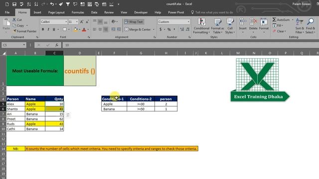 Excel countifs function in Power BI bangla смотреть онлайн