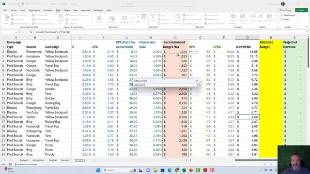 Optimize Ad Campaign Budget Allocation with Excel Solver (Part 2) смотреть онлайн