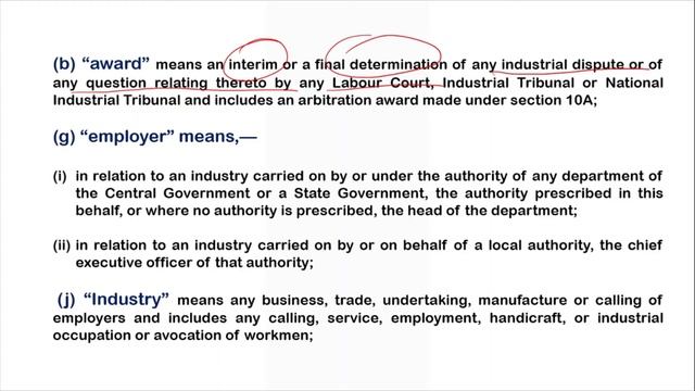The Industrial Dispute Act, 1947 (Introduction and Definitions) смотреть онлайн