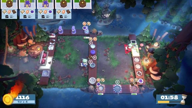 Overcooked! All You Can Eat - Campfire Cook Off 1-4 (2 players) *2700 смотреть онлайн