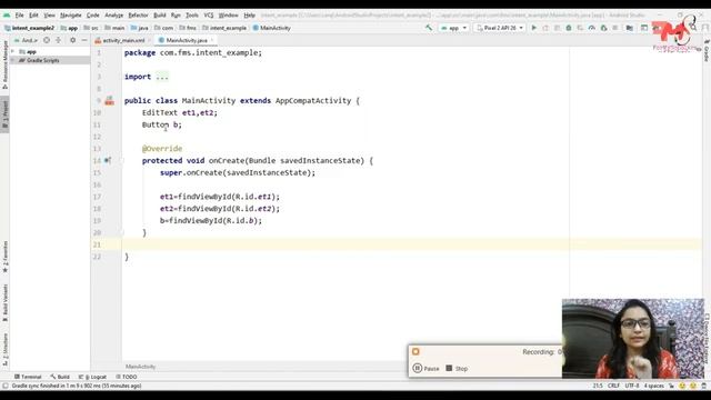 #17 Intent in Android | Explicit & Implicit Intent | MultiScreen App | Android Development Tutorial смотреть онлайн