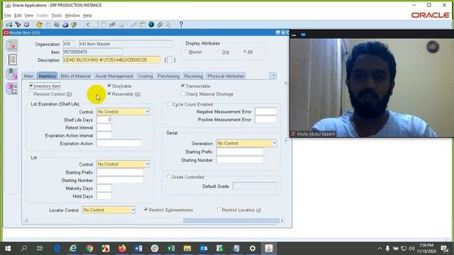 Item Creation Oracle EBS R12 смотреть онлайн