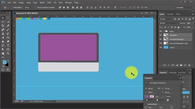 Icon design Tutorial in Photoshop #02 - Monitor смотреть онлайн