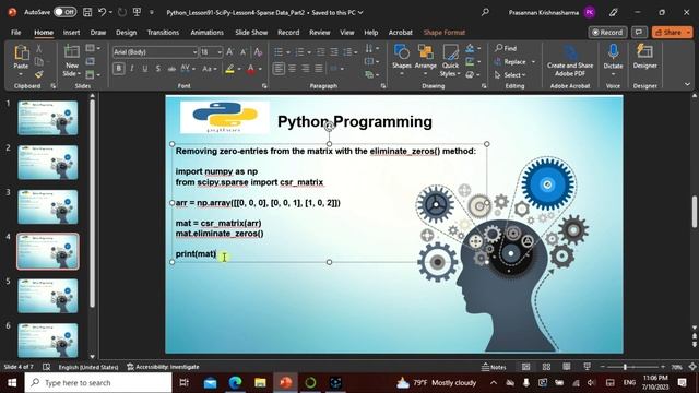 Python L91 in Tamil, This video explains SciPY Lesson 4,Non Tech People can understand well. смотреть онлайн
