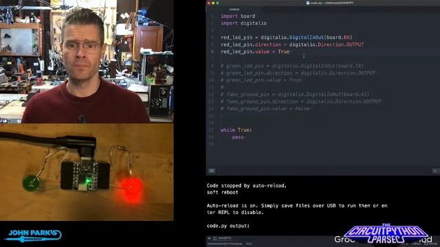 John Park's CircuitPython Parsec: Fake Ground Pin @adafruit @johnedgarpark #adafruit #circuitpython смотреть онлайн