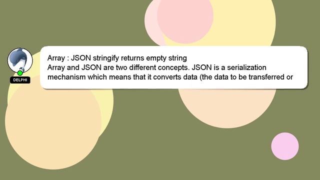 Array : JSON stringify returns empty string смотреть онлайн