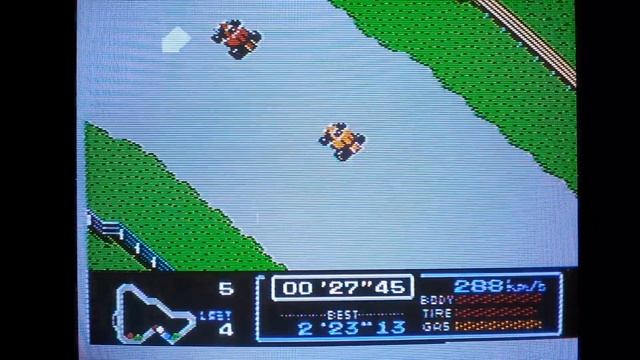 Famicom Grand Prix 1 & 2. Nintendo Famicom Disk System Gameplay. смотреть онлайн