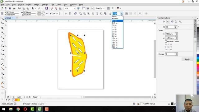 Fungsi Shape Tool Coreldraw X7 Part 2 (Membuat Kupu-Kupu Singkat) смотреть онлайн